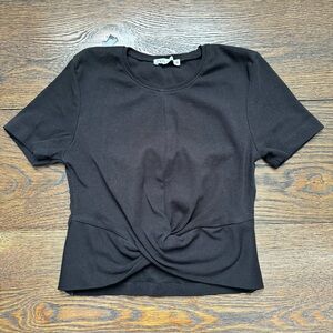 Black Zara Twist T-Shirt